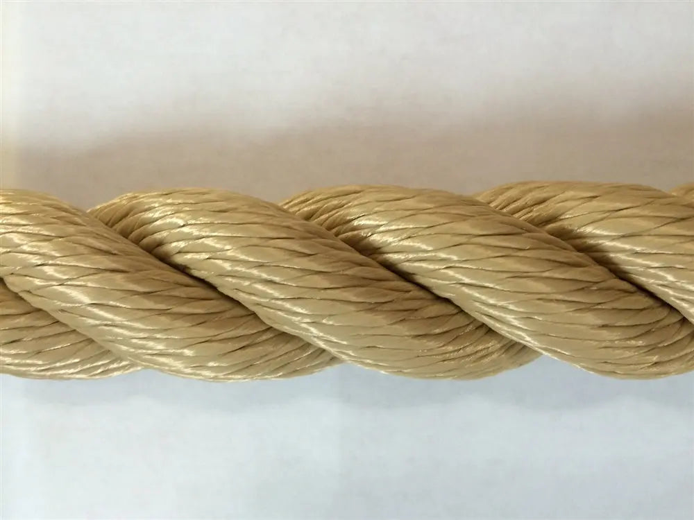 1-1/8 POLYESTER 3 STRAND ROPE - 10'-0The high strength, natural