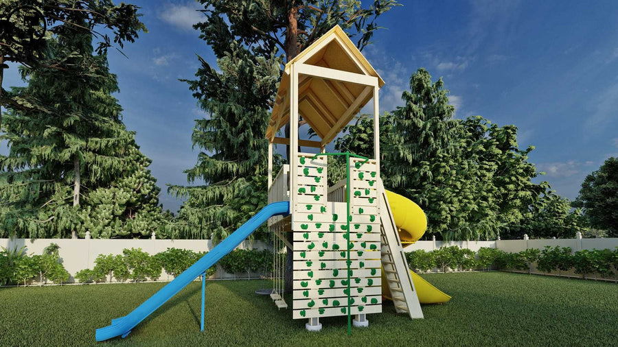 PLAYGROUND 1 Tree 2 Post Treehouse Plan | Treehouse Plans & Hardware ...