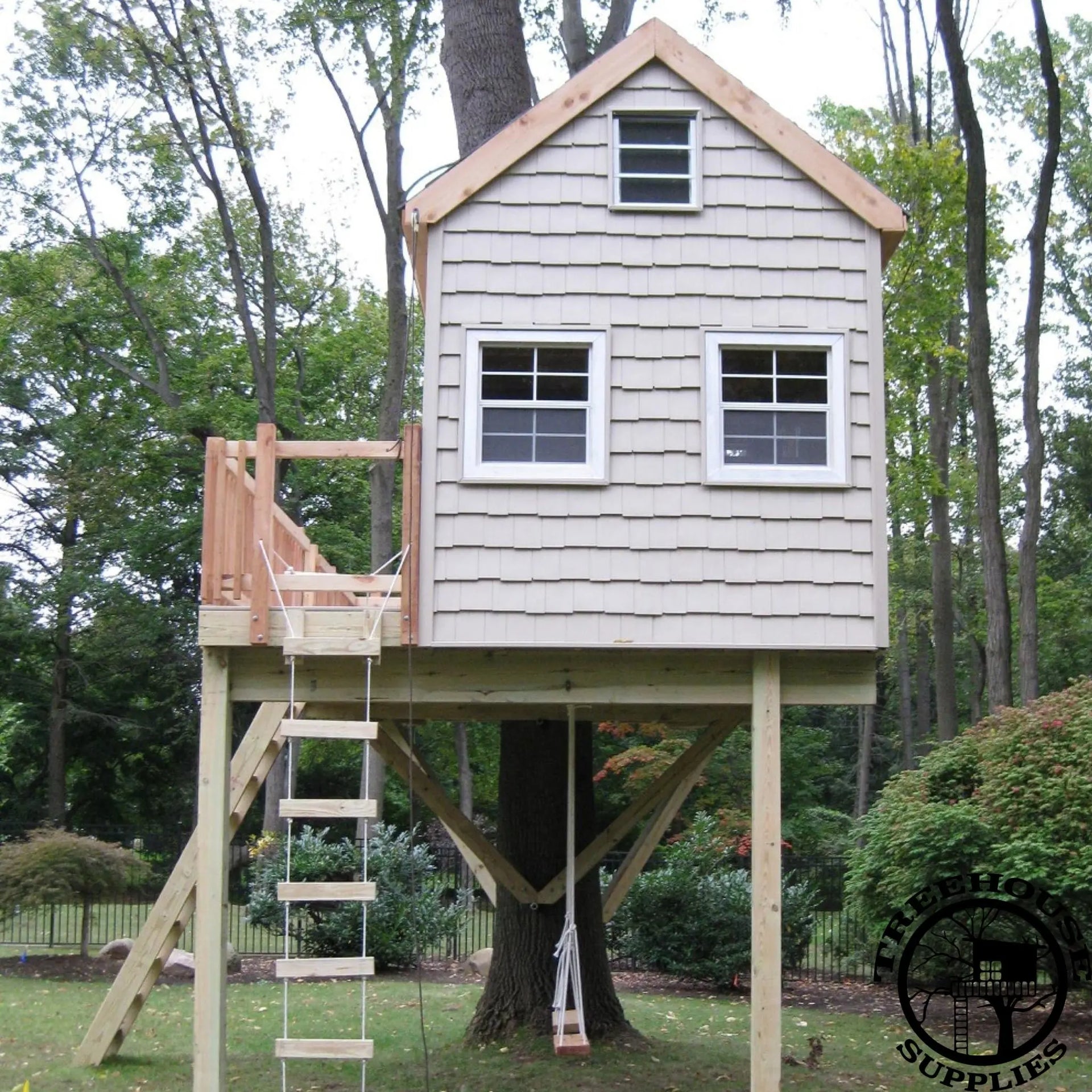 Treehouse Supplies, Plans, Brackets, Bolts, Kits, Zip Lines