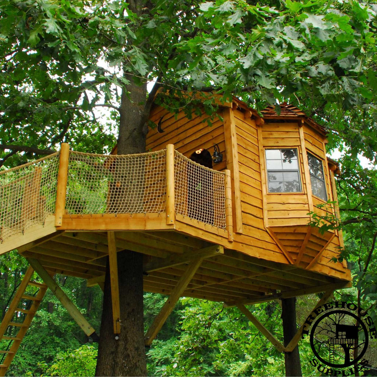 12' Square Treehouse Plan | Standard Treehouse Plans & Attachment ...